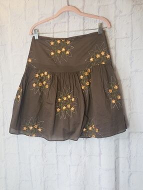 LIQUID Embroidered & Sequined Full Skirt 4